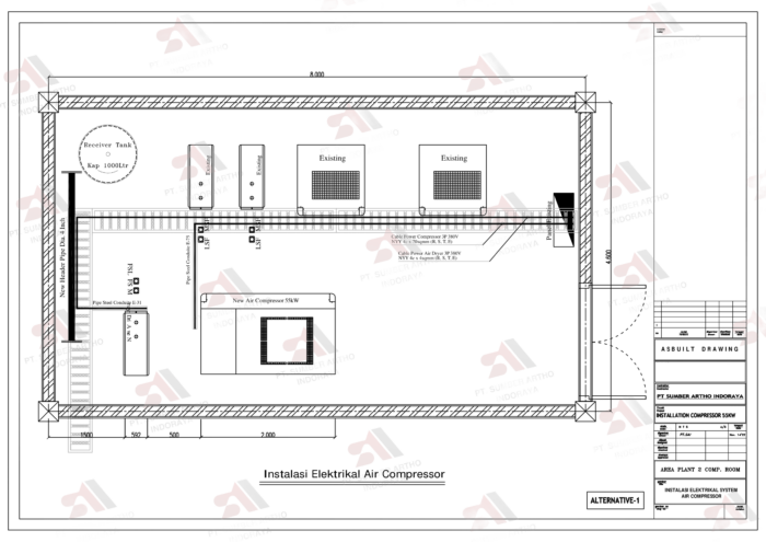 Installation New Compressor 75Kw x 1 Unit, Air Dyres, Filter dan Tanki - Image 2