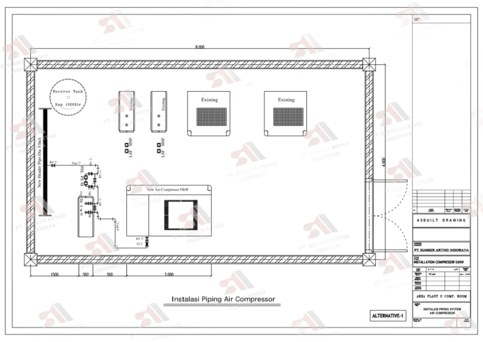 Drawing Plant Piping Line Production