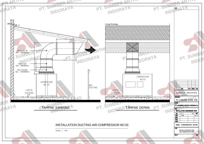 Installation Ducting Air Compressor - Image 3
