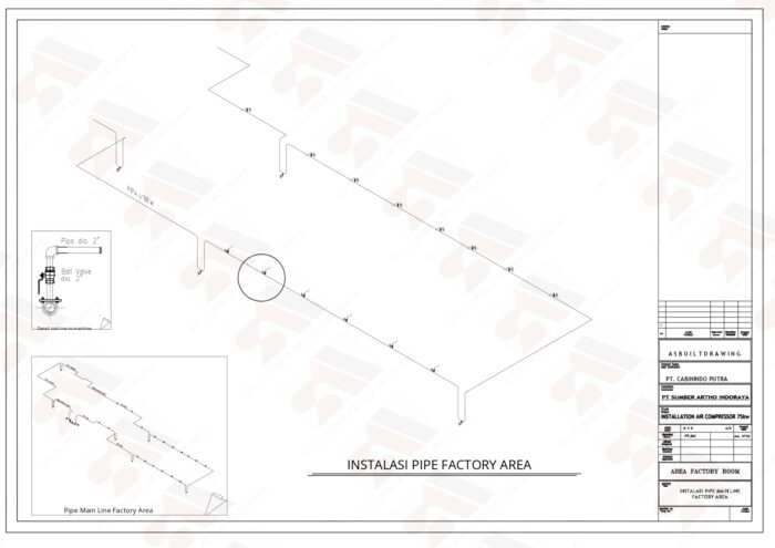 Drawing Modification Piping New Main Line Production - Image 2