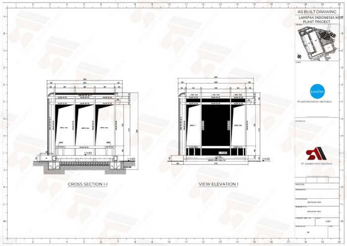 Drawing Design Smoking Area
