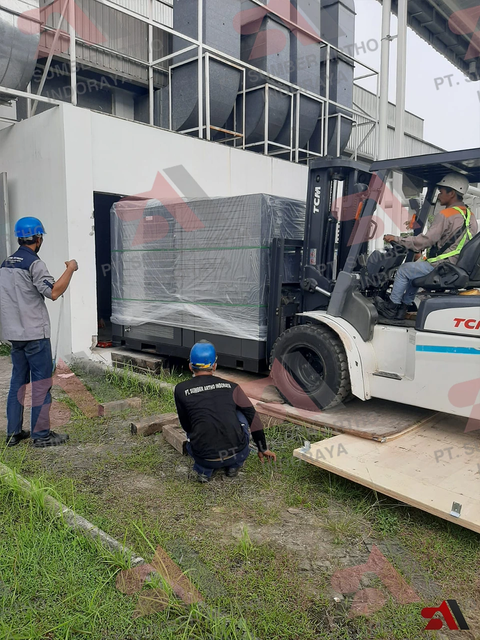 YTK Instalasi comp 110kW_1 Pemindahan instalasi kompresor 110kW