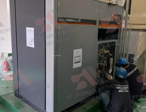Instalasi New Kompresor 75kW SS-2 & SS-3 | PT. YKK Zipco Plant 1