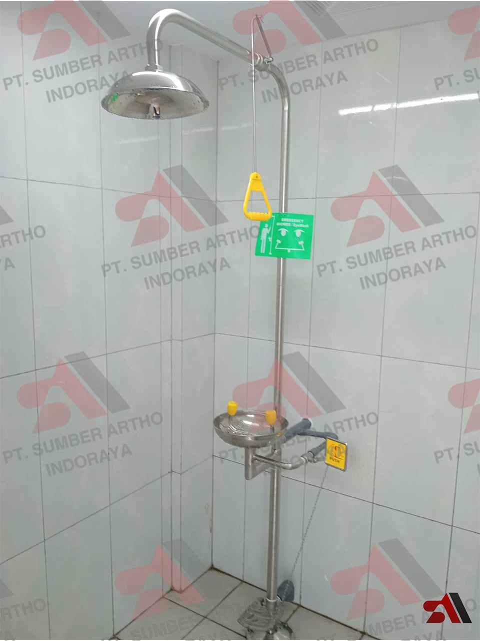 Instalasi Emergency Shower dan Sink for WTTP